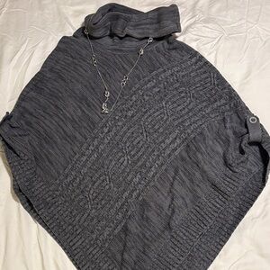 Sonoma Dark Gray Cowl Neck Sweater